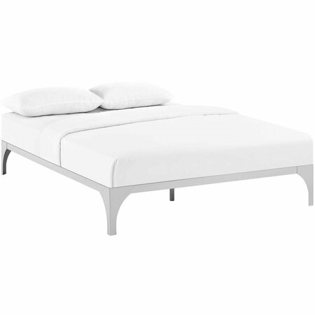 MODWAY FURNITURE Ollie Full Size Bed Frame, Silver MOD-5431-SLV